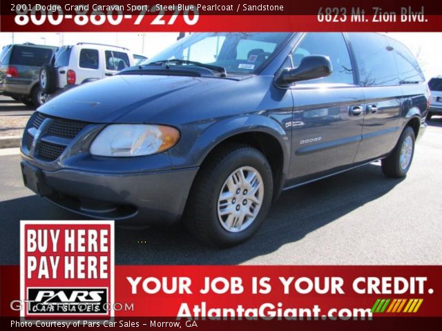 2001 Dodge Grand Caravan Sport in Steel Blue Pearlcoat