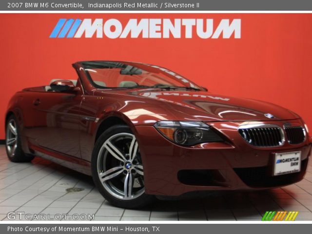 Bmw M6 Convertible Red. Indianapolis Red Metallic 2007 BMW M6 Convertible with Silverstone II interior 2007 BMW M6 Convertible in Indianapolis Red Metallic