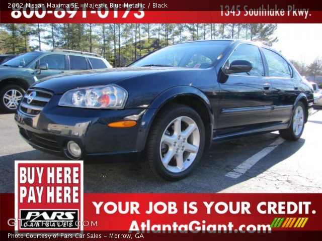 2002 Nissan Maxima SE in Majestic Blue Metallic