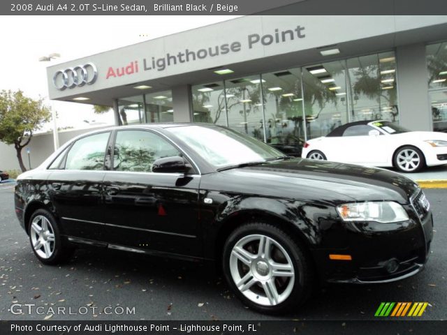 2008 Audi A4 2.0T S-Line Sedan in Brilliant Black