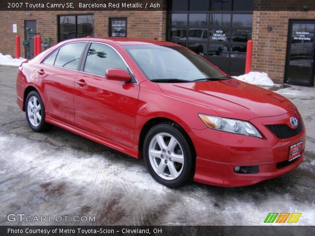 2007 Toyota Camry SE in Barcelona Red Metallic