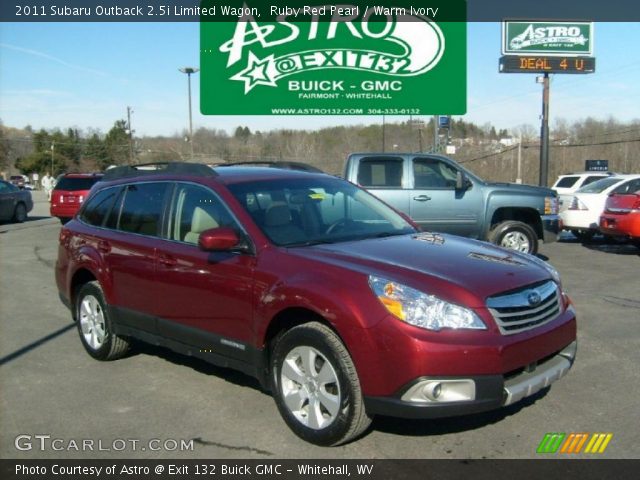 2011 Subaru Outback 2.5i Limited Wagon in Ruby Red Pearl