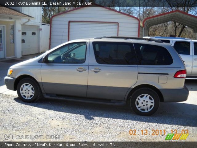 2002 Toyota Sienna CE in Desert Sand Mica
