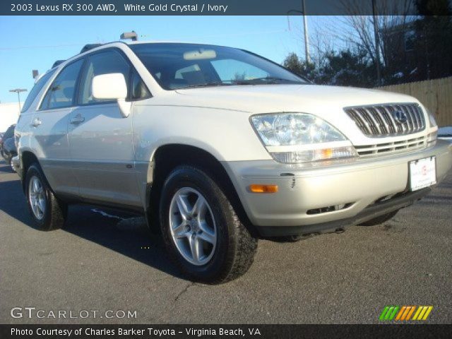 2003 Lexus RX 300 AWD in White Gold Crystal