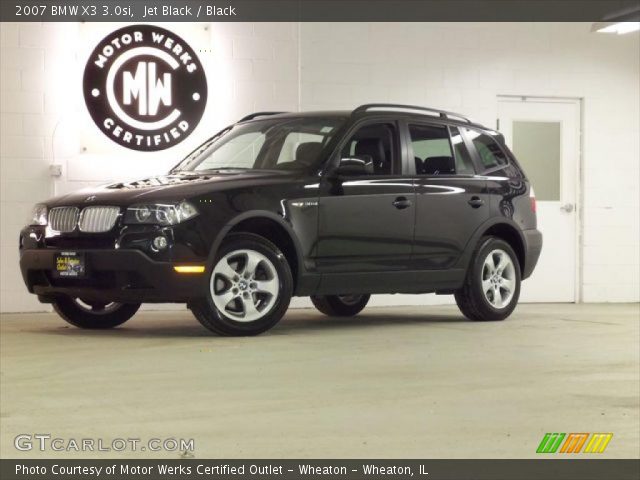 2007 BMW X3 3.0si in Jet Black