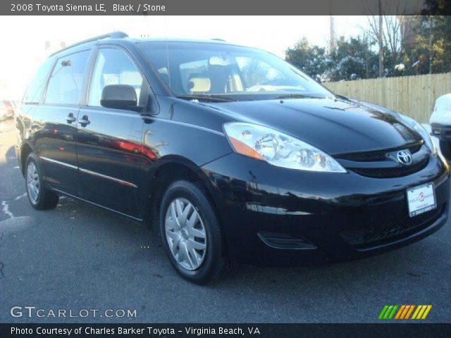 2008 Toyota Sienna LE in Black