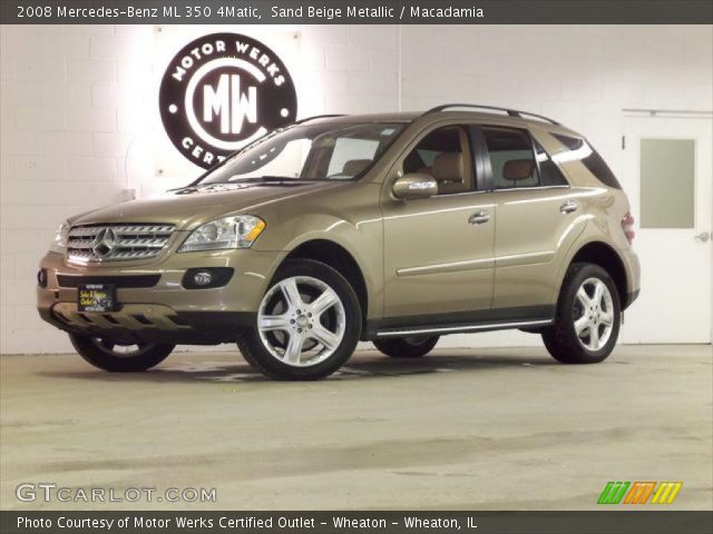 2008 Mercedes-Benz ML 350 4Matic in Sand Beige Metallic