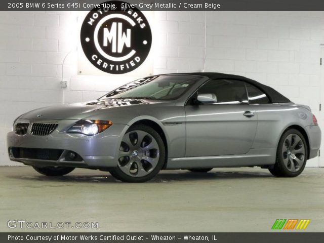 2005 BMW 6 Series 645i Convertible in Silver Grey Metallic
