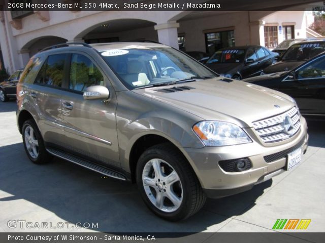 2008 Mercedes-Benz ML 350 4Matic in Sand Beige Metallic