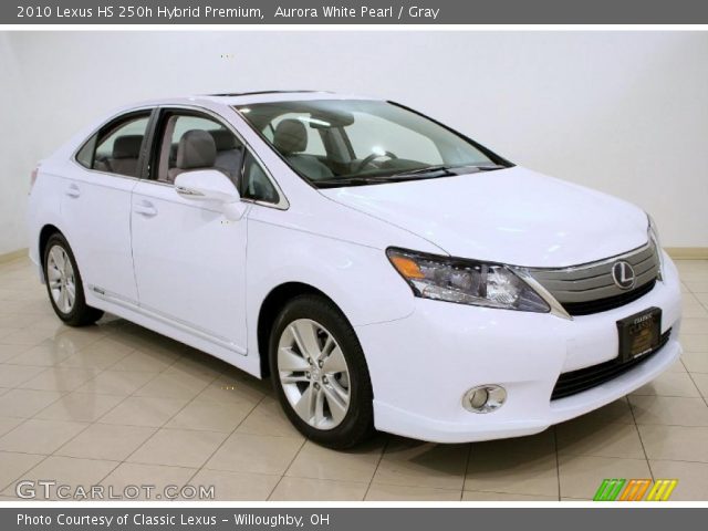2010 Lexus HS 250h Hybrid Premium in Aurora White Pearl