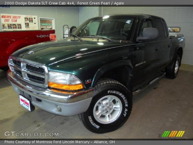 2000 Dodge Dakota SLT Crew Cab 4x4 in Forest Green Pearl