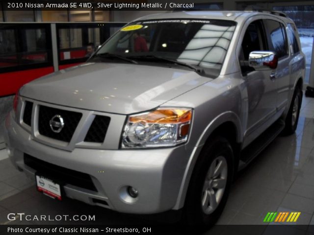 2010 Nissan Armada SE 4WD in Silver Lightning Metallic