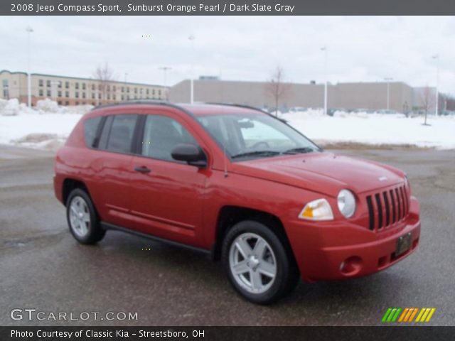 2008 Jeep Compass Sport in Sunburst Orange Pearl