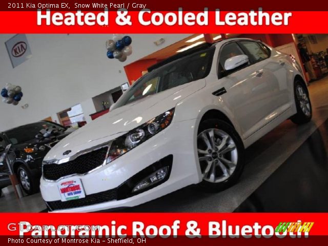 2011 Kia Optima EX in Snow White Pearl
