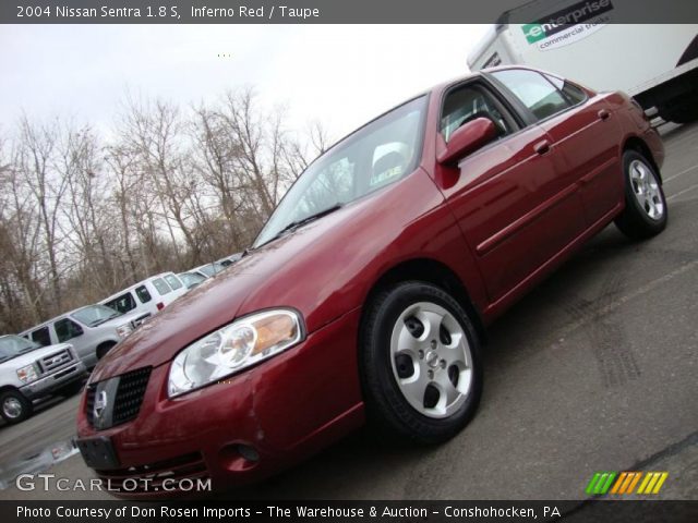 2004 Nissan Sentra 1.8 S in Inferno Red