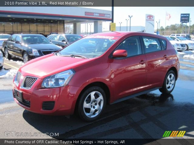 2010 Pontiac Vibe 1.8L in Red Hot Metallic