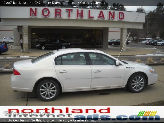 2007 Buick Lucerne CXS in White Diamond Tricoat