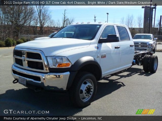 2011 Dodge Ram 4500 HD SLT Crew Cab 4x4 Chassis in Bright White