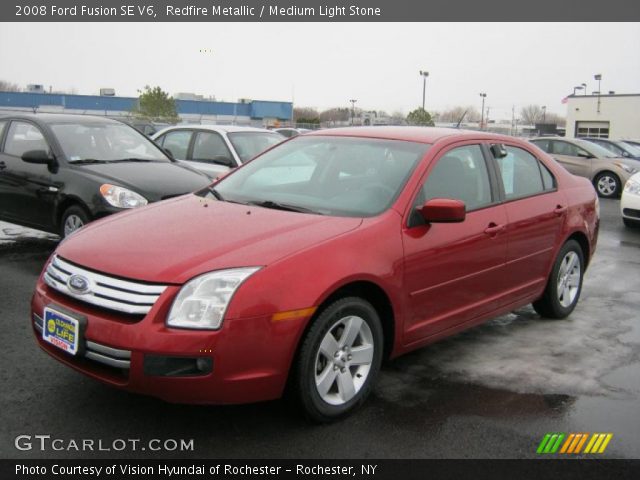 2008 Ford Fusion SE V6 in Redfire Metallic
