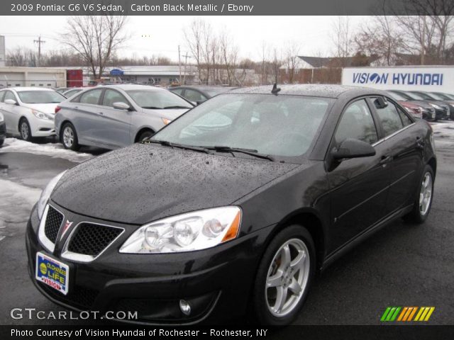 2009 Pontiac G6 V6 Sedan in Carbon Black Metallic