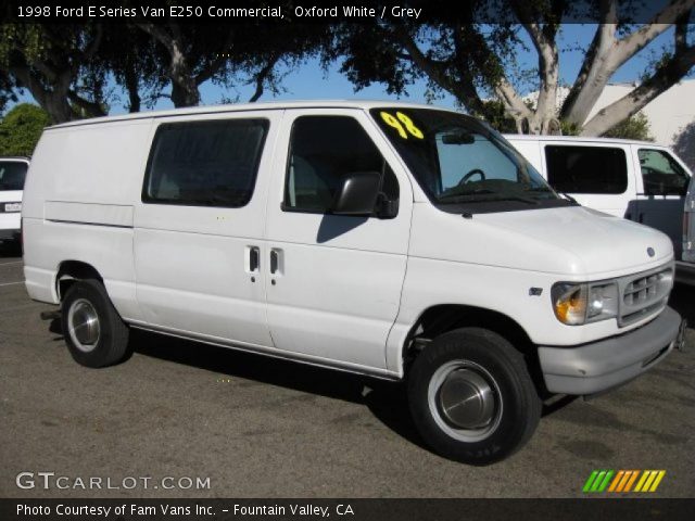 1998 Ford E Series Van E250 Commercial in Oxford White