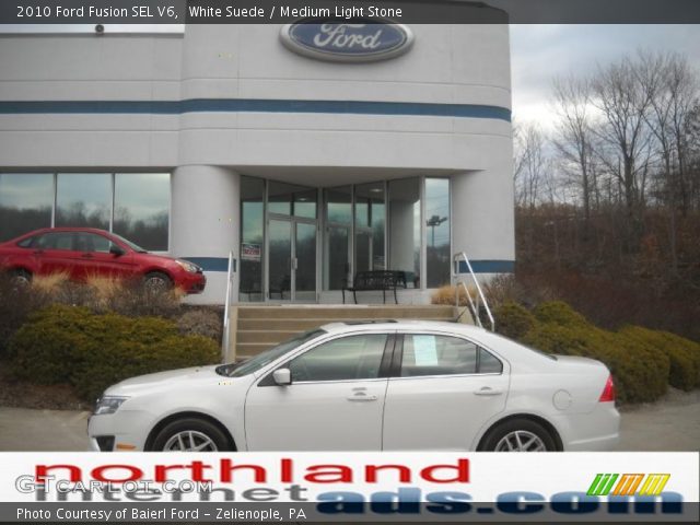 2010 Ford Fusion SEL V6 in White Suede