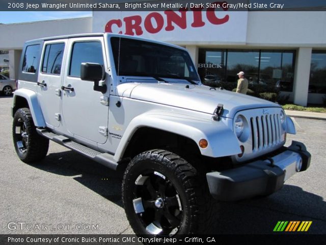 2008 Jeep Wrangler Unlimited Sahara in Bright Silver Metallic