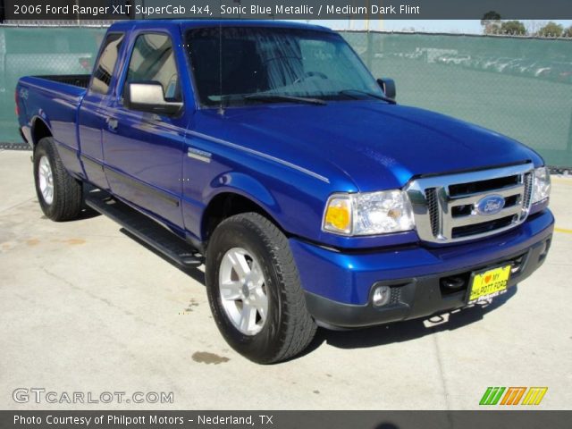 2006 Ford Ranger XLT SuperCab 4x4 in Sonic Blue Metallic