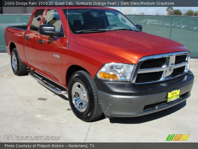 2009 Dodge Ram 1500 ST Quad Cab in Sunburst Orange Pearl