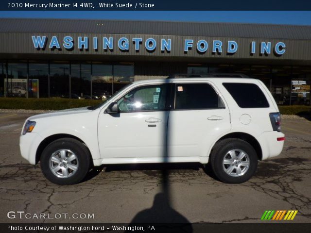 2010 Mercury Mariner I4 4WD in White Suede