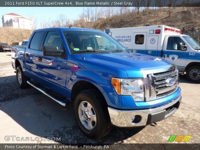 2011 Ford F150 XLT SuperCrew 4x4 in Blue Flame Metallic