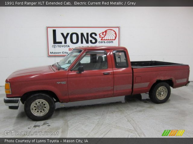 1991 Ford Ranger XLT Extended Cab in Electric Current Red Metallic
