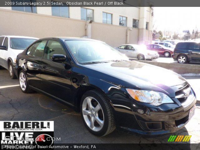 2009 Subaru Legacy 2.5i Sedan in Obsidian Black Pearl