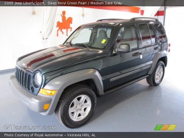 2005 Jeep Liberty Sport in Deep Beryl Green Pearl