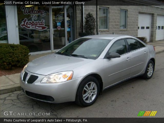 2005 Pontiac G6 Sedan in Liquid Silver Metallic