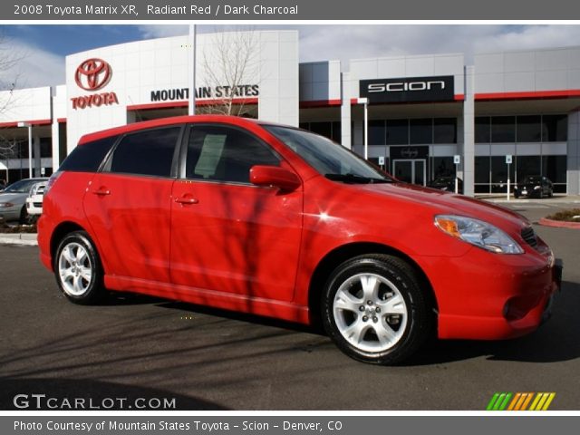 2008 Toyota Matrix XR in Radiant Red