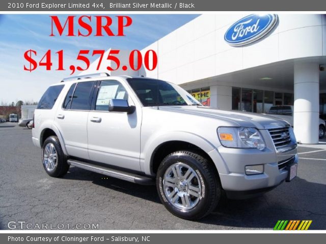 2010 Ford Explorer Limited 4x4 in Brilliant Silver Metallic