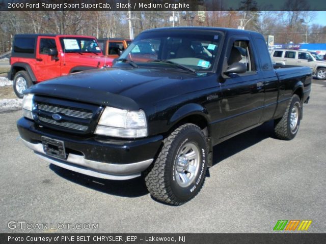 2000 Ford Ranger Sport SuperCab in Black