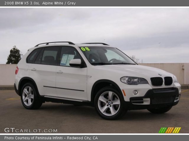 2008 BMW X5 3.0si in Alpine White