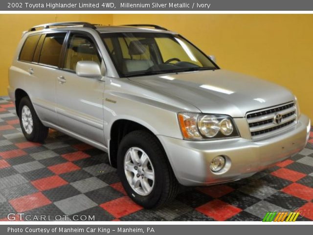 2002 Toyota Highlander Limited 4WD in Millennium Silver Metallic