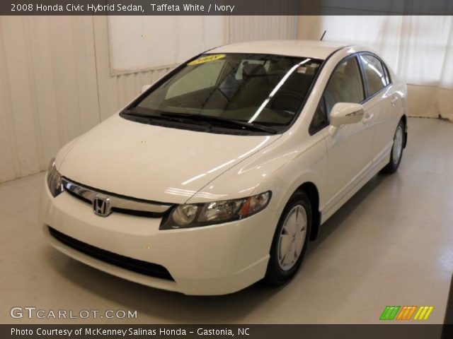 2008 Honda Civic Hybrid Sedan in Taffeta White
