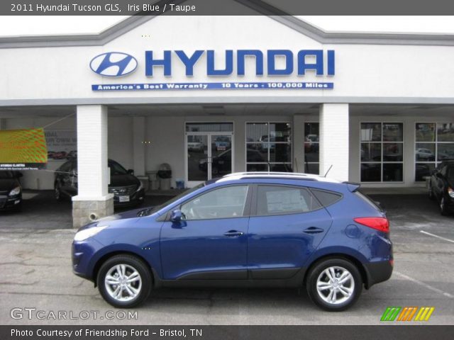 2011 Hyundai Tucson GLS in Iris Blue