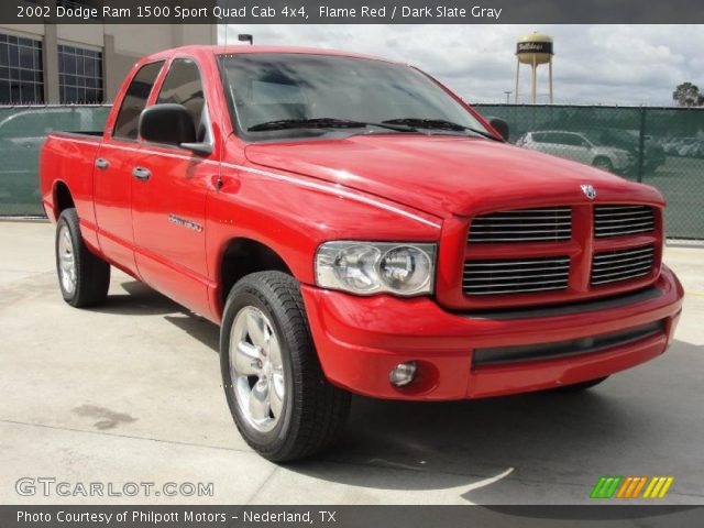 2002 Dodge Ram 1500 Sport Quad Cab 4x4 in Flame Red