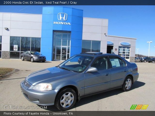 2000 Honda Civic EX Sedan in Iced Teal Pearl