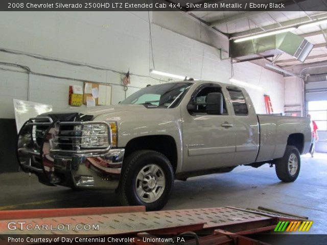 2008 Chevrolet Silverado 2500HD LTZ Extended Cab 4x4 in Silver Birch Metallic