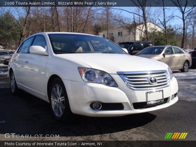 2008 Toyota Avalon Limited in Blizzard White Pearl