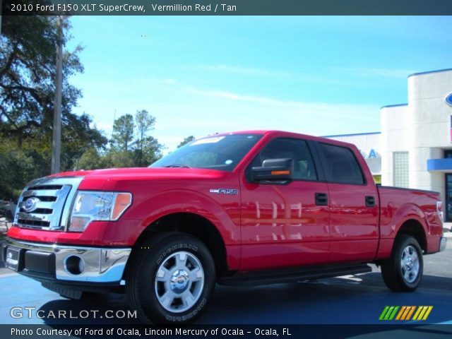 2010 Ford F150 XLT SuperCrew in Vermillion Red