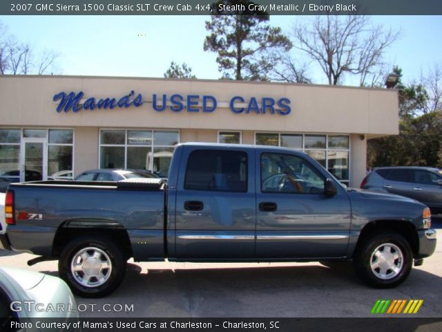 2007 GMC Sierra 1500 Classic SLT Crew Cab 4x4 in Stealth Gray Metallic