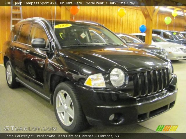 2008 Jeep Compass Sport 4x4 in Brilliant Black Crystal Pearl
