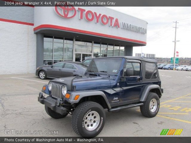 2004 Jeep Wrangler X 4x4 in Patriot Blue Pearl